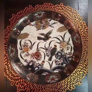 Satsuma hand painted plate 10”